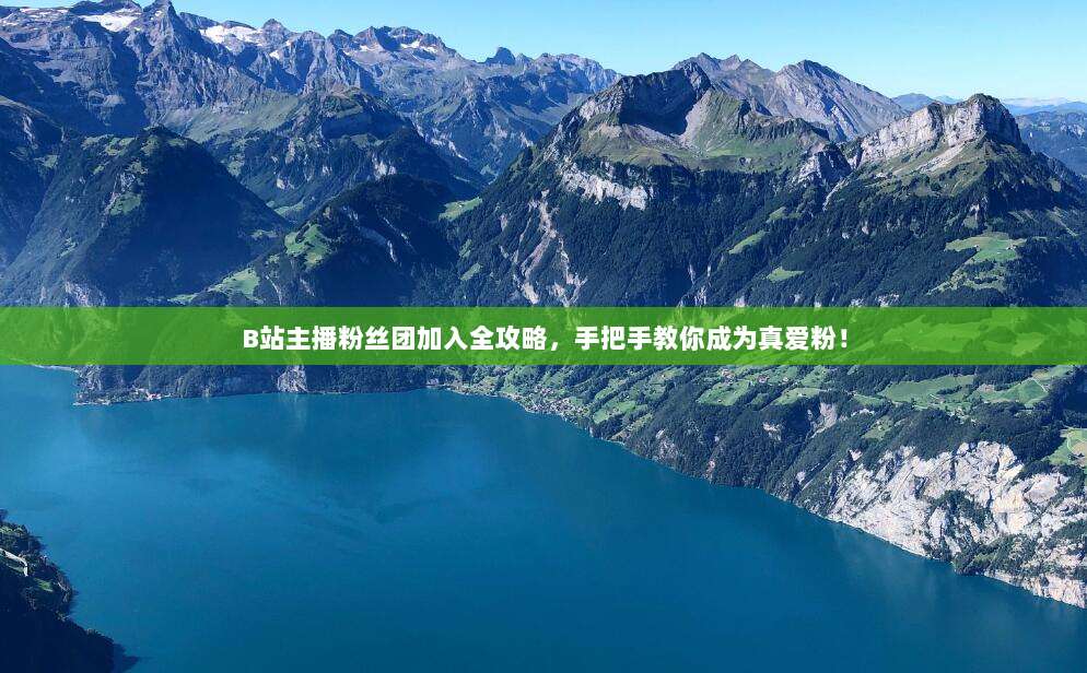 B站主播粉丝团加入全攻略,手把手教你成为真爱粉!