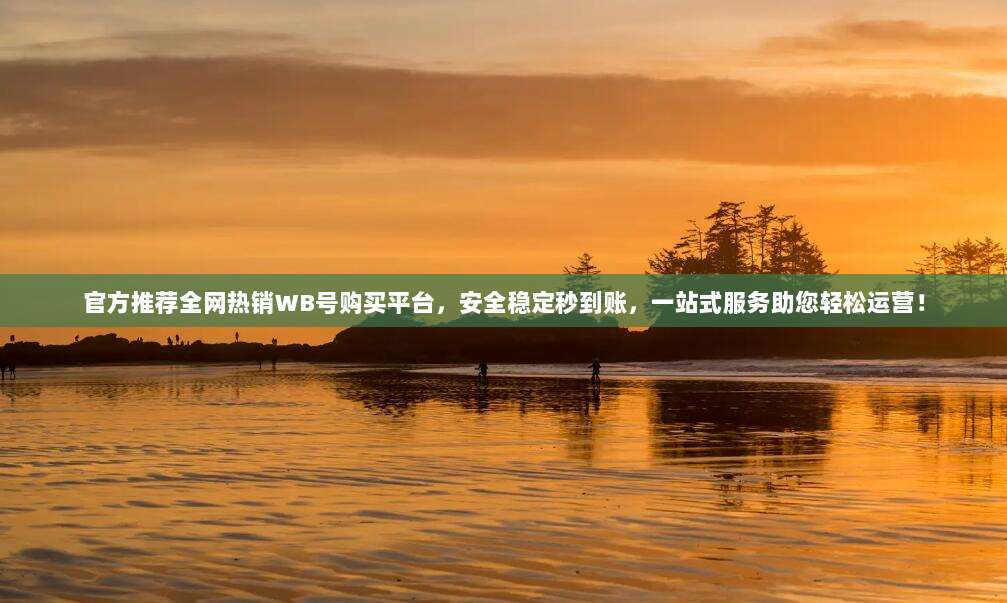 官方推荐全网热销WB号购买平台,安全稳定秒到账,一站式服务助您轻松运营!